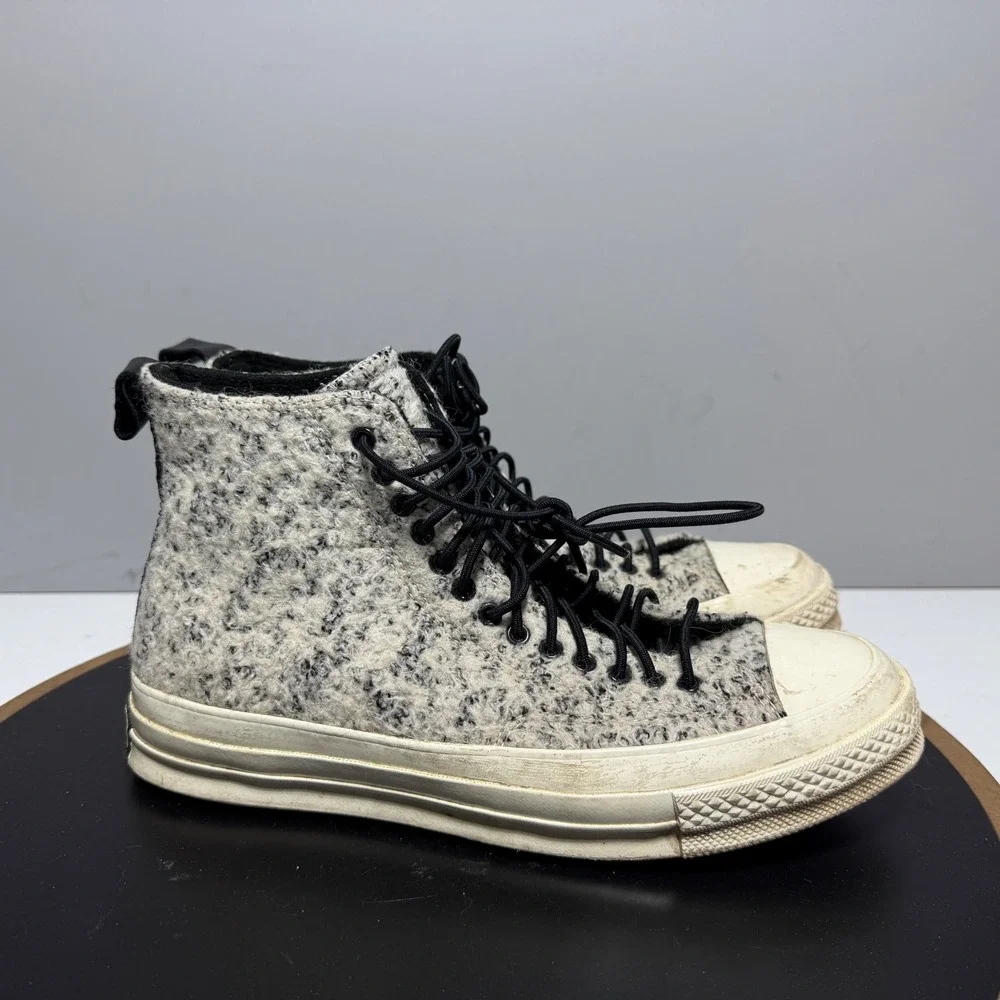 Converse Boucle Wool Chuck Taylor Hi 70' Men‎ 6 Women 8 Boucle Wool Grey White